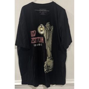 Led Zeppelin Stairway To Heaven Hermit T Shirt Mens 2XL Black Band Tee